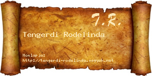 Tengerdi Rodelinda névjegykártya